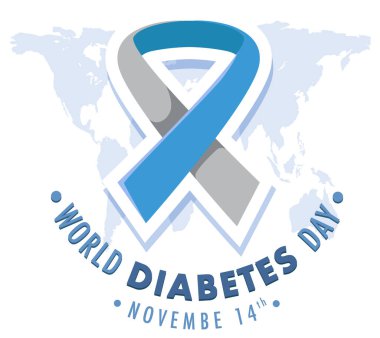 Dünya Diyabet Günü logo tasarımı çizimi