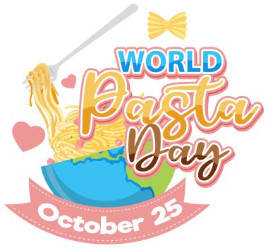 World Pasta Day Poster Design illustration