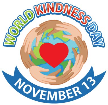 World Kindness Day Logo Design illustration