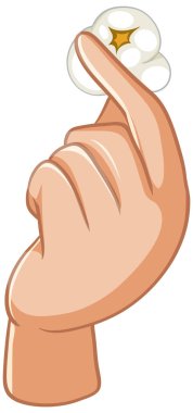 Patlamış mısır illüstrasyonunu seçerken.