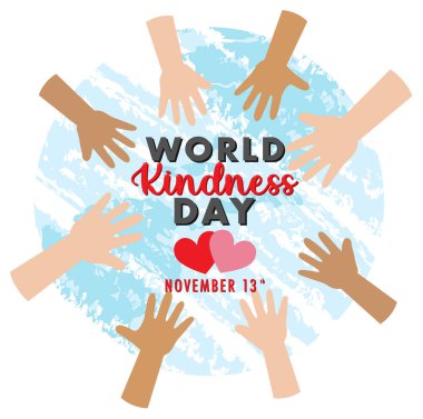 World Kindness Day Poster Design illustration
