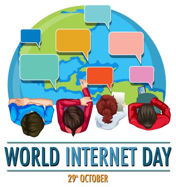 World Internet Day Banner Design illustration