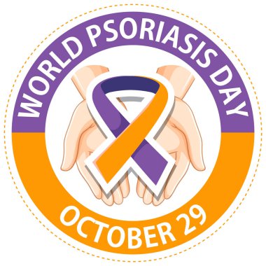 World Psoriasis Day Banner Design illustration