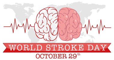World Stroke Day Banner Design illustration