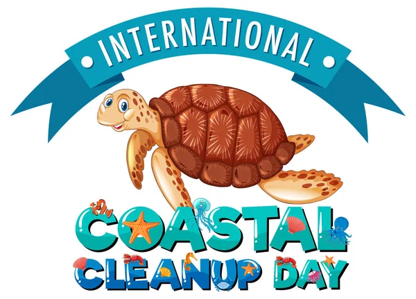 International Coastal Cleanup Day Banner illustration