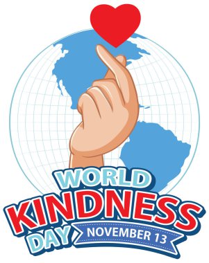 World Kindness Day Poster Design illustration