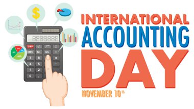 International Accounting Day Poster Design illustration