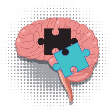 Kayıp Yapboz Parçası Vektör illüstrasyonu