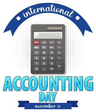 International Accounting Day Logo Design illustration