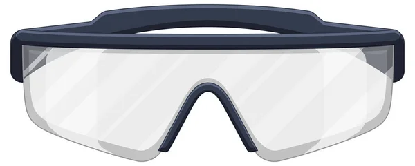 白を基調とした安全メガネイラスト — ストックベクタ