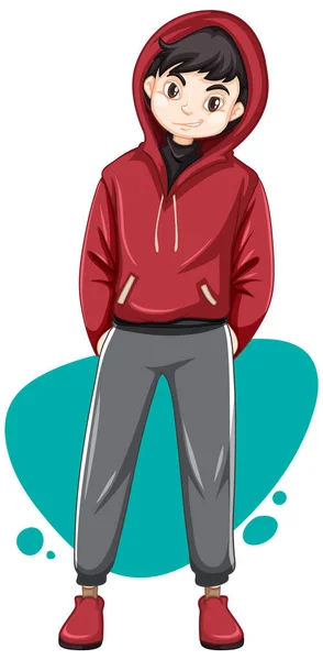 Homme Actif Illustration Personnage Dessin Animé — Image vectorielle