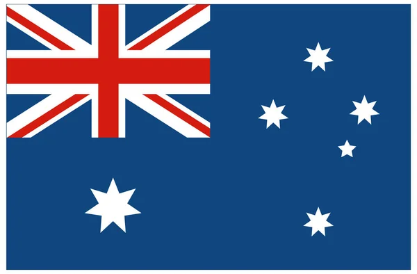 Die Flagge Australiens Als Vektorillustration — Stockvektor