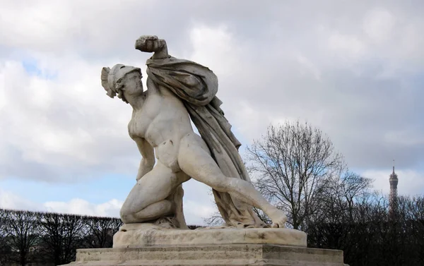 Paris Frankrike Oktober 2020 Klassisk Skulptur Alexandre Stridsmonument 1836 Jardin — Stockfoto