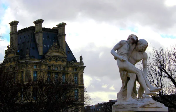 Paryż Francji Listopada 2020 Klasyczna Rzeźba Serment Spartacus Louisa Ernesta — Zdjęcie stockowe