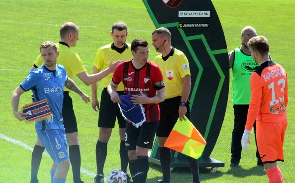 Belarusian Football Championship May 2020 Match Teams Dynamo Brest Belshina — Stock Photo, Image