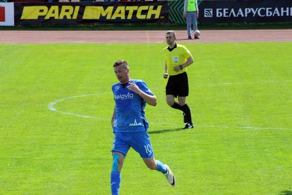 Belarus Futbol Şampiyonası. Mayıs 2020. Dinamo Brest ve Belshina takımları arasındaki maç.