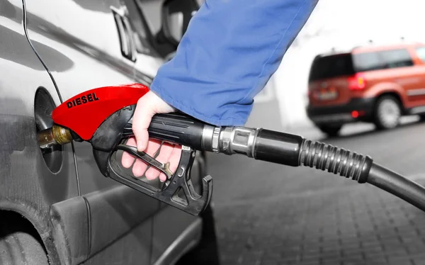 Posto de gasolina . — Fotografia de Stock