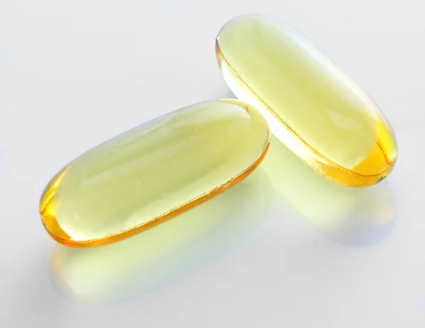 Az omega-3 tabletta. — Stock Fotó