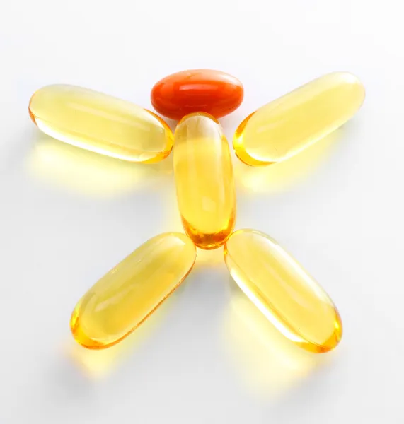 Las píldoras Omega-3 . — Foto de Stock