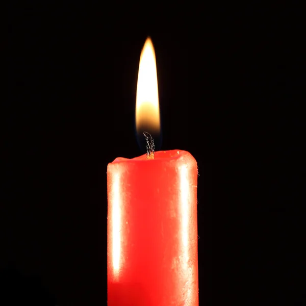 Hořící svíčka. — Stock fotografie