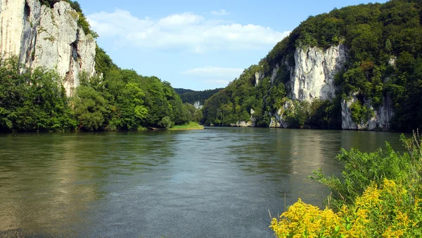 The Danube Gorge in Weltenburg Kelheim in Bavaria Germany — Stock Photo, Image