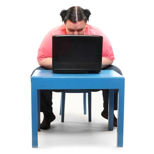 La secretaria. Imagen divertida de la oficina . —  Fotos de Stock