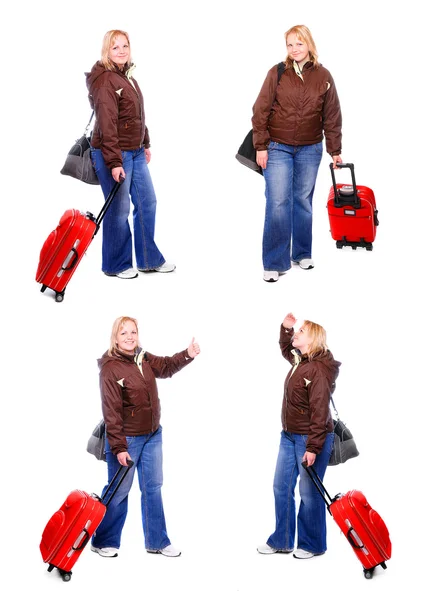 Girl going on vacation — Stock Photo, Image