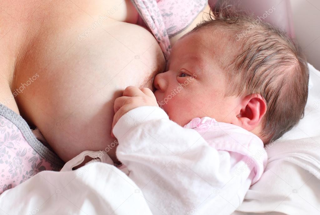 newborn baby feeding