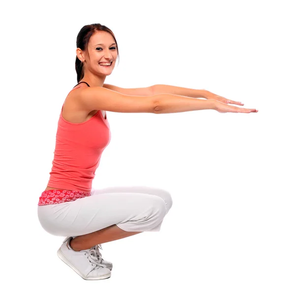 Tiro de una joven deportista . — Foto de Stock