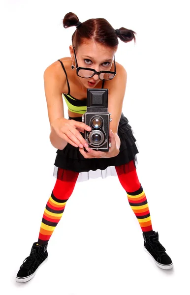 Funny photographer. — Stock Photo, Image