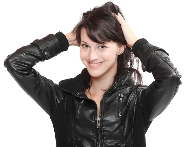 Mulher com cabelo comprido. — Fotografia de Stock