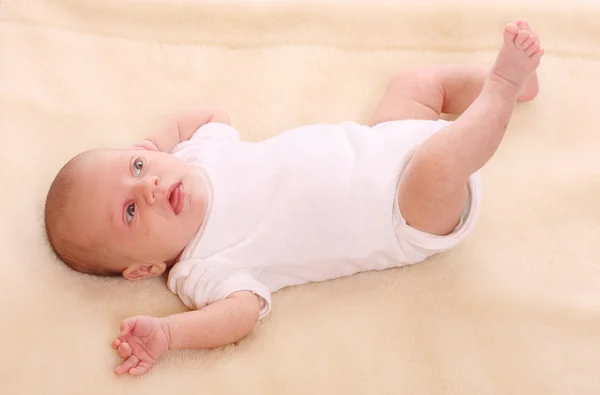 Portrait of a newborn girl — Stock Photo, Image