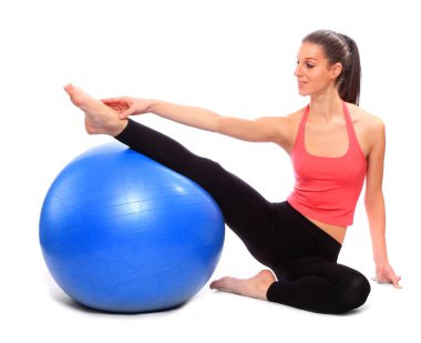 jimnastik topu sportif kadın