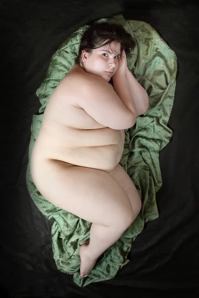 Overweight woman resting. — Stock Photo, Image