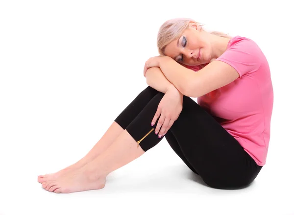 Mujer joven y cansada . — Foto de Stock