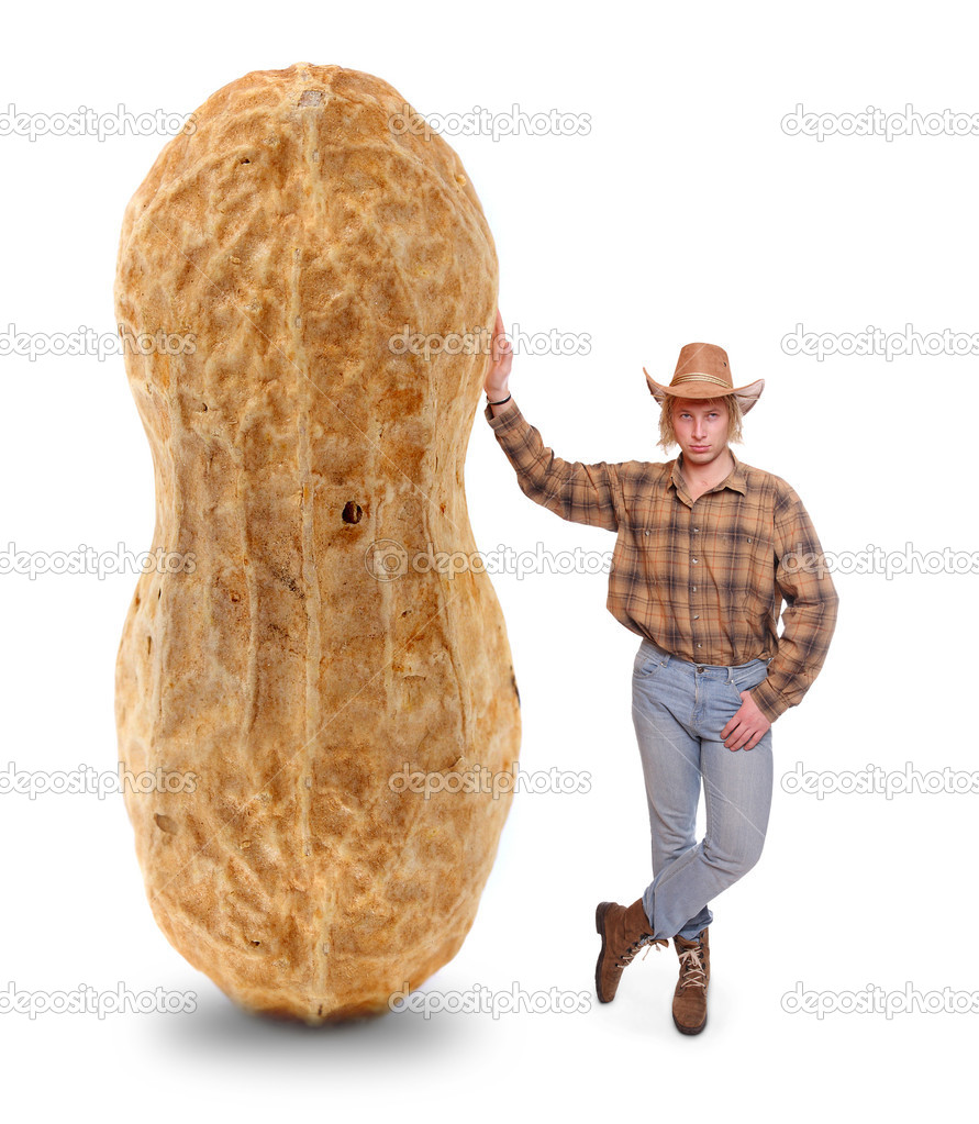 Farmer with peanut