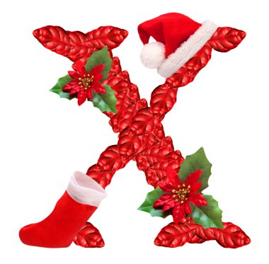 mektubu Noel Noel Baba şapkası ile x.