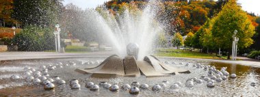 Singing day Fountain. clipart