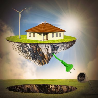 alternatif enerji kavramı. bağımsız yaşam mecaz (uydu).