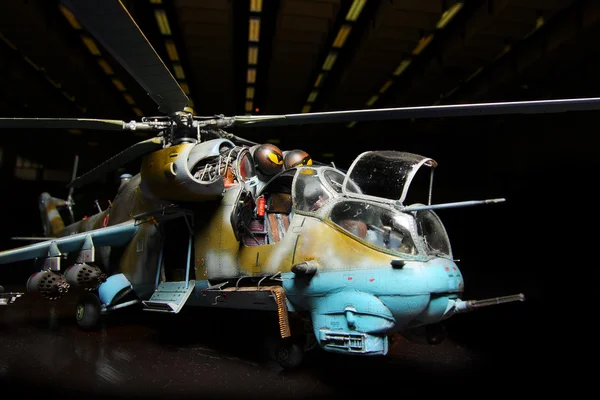 Battle helicopter (scale-model) — Stock Photo, Image