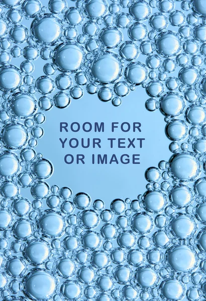 Boil in liquid, abstract organic background and easy removable text. — Stock Photo, Image