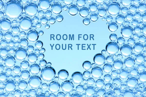 Faire bouillir dans un fond organique liquide et abstrait et un texte facile à enlever . — Photo