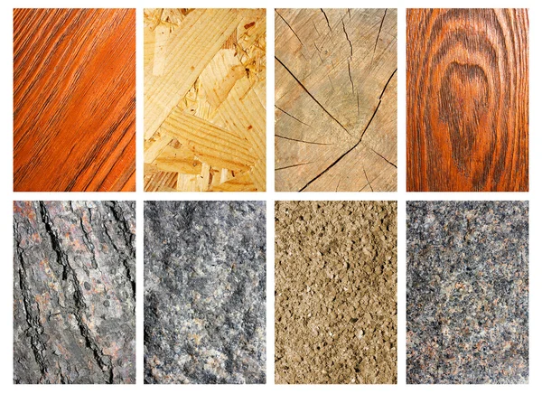 Wooden and stone collection — Stock Photo, Image