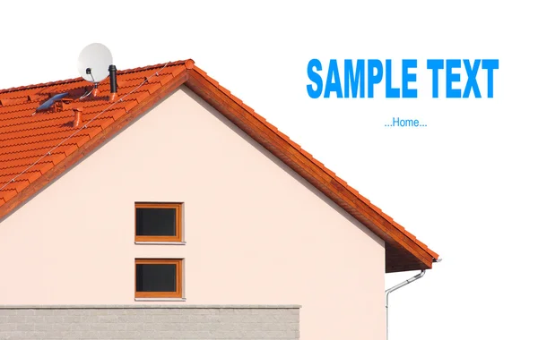 Prosty dach. łatwe koncepcja życia i kredyt hipoteczny. — Zdjęcie stockowe