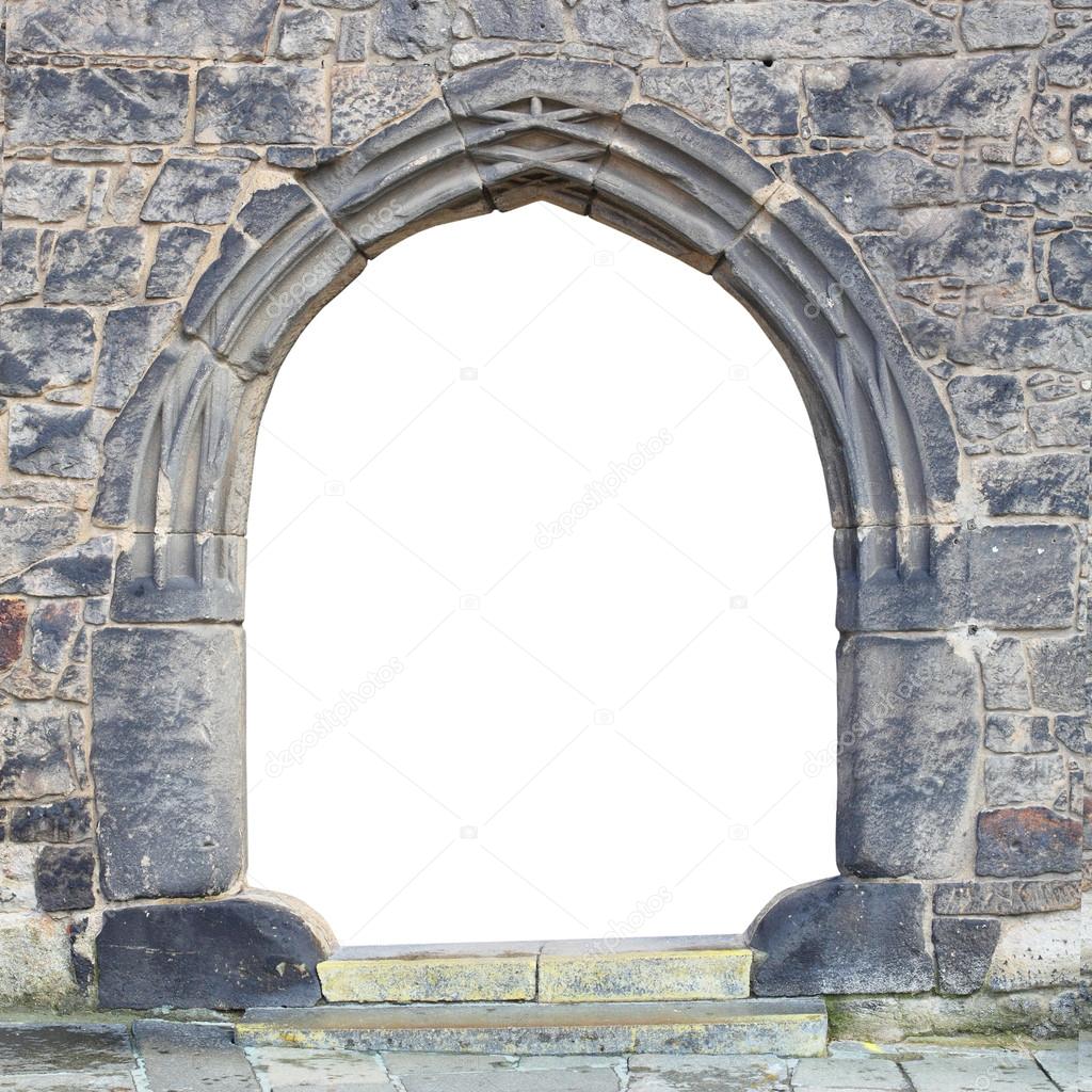 Gothic stone gate