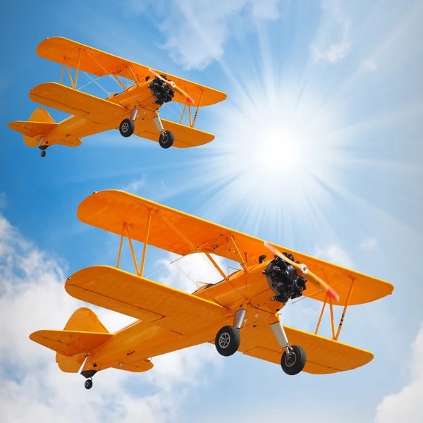 Old biplanes — Stock Photo, Image