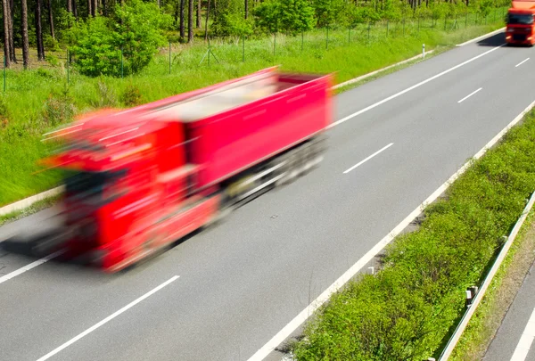 Truck on highway — Stock Photo, Image