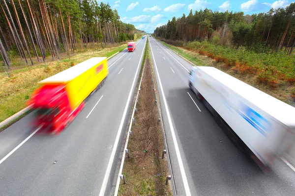 Truck on highway — Stock Photo, Image