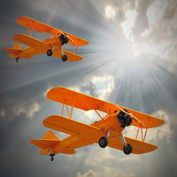 Biplanes. — Stock Photo, Image