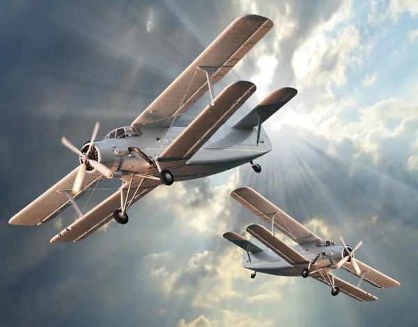 Biplanes. — Stock Photo, Image